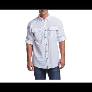 Nice white long sleeved fish shirt